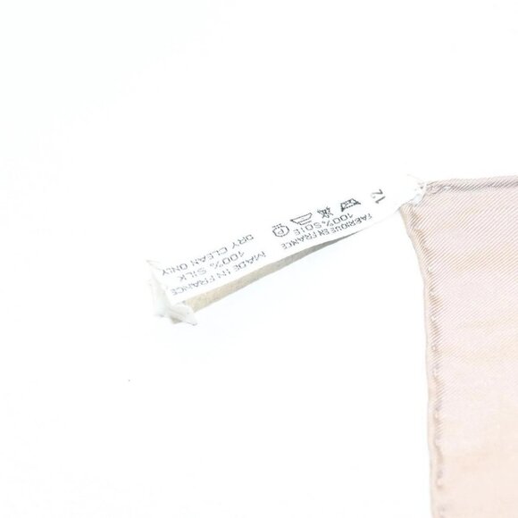 HERMES Carre 90 Scarf ""BRAZIL"" Silk Beige Auth am9005 - Picture 13 of 14